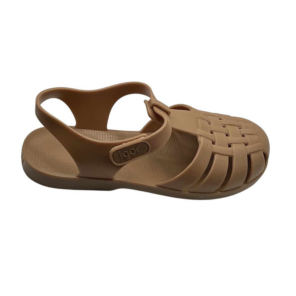 Igor Classic‎ Jelly Sandals Taupe Kids EU 34 US 4 Clasica Made in Spain